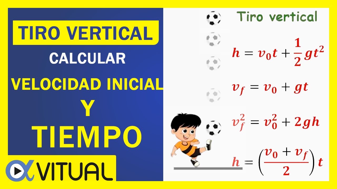 TIRO VERTICAL hacia arriba 🚀 (MRUV/MRUA) Calcular la Velocidad Inicial y el Tiempo