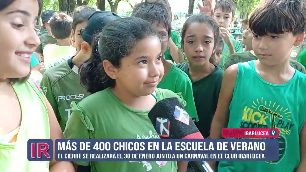 Más de 400 niños en la Escuela de Verano en Ibarlucea
