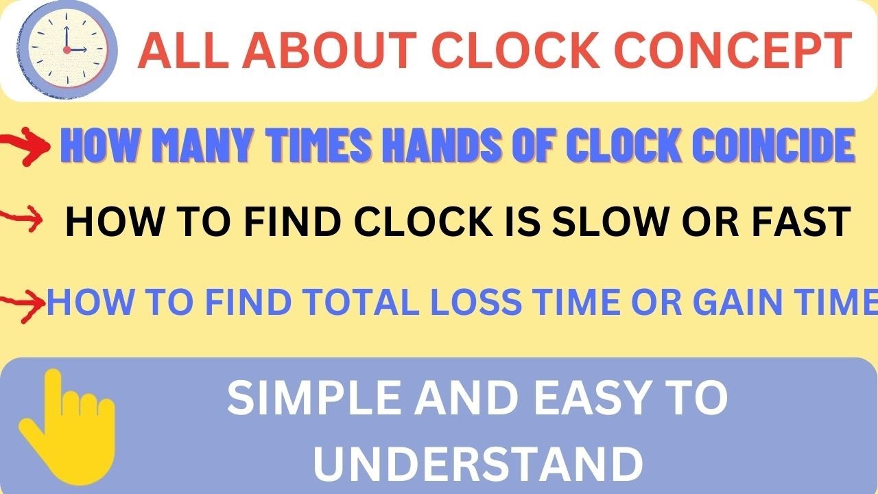 All about Clock concept for ssc CGL RAILWAY AND BANK EXAMS|ShortTrickMaths