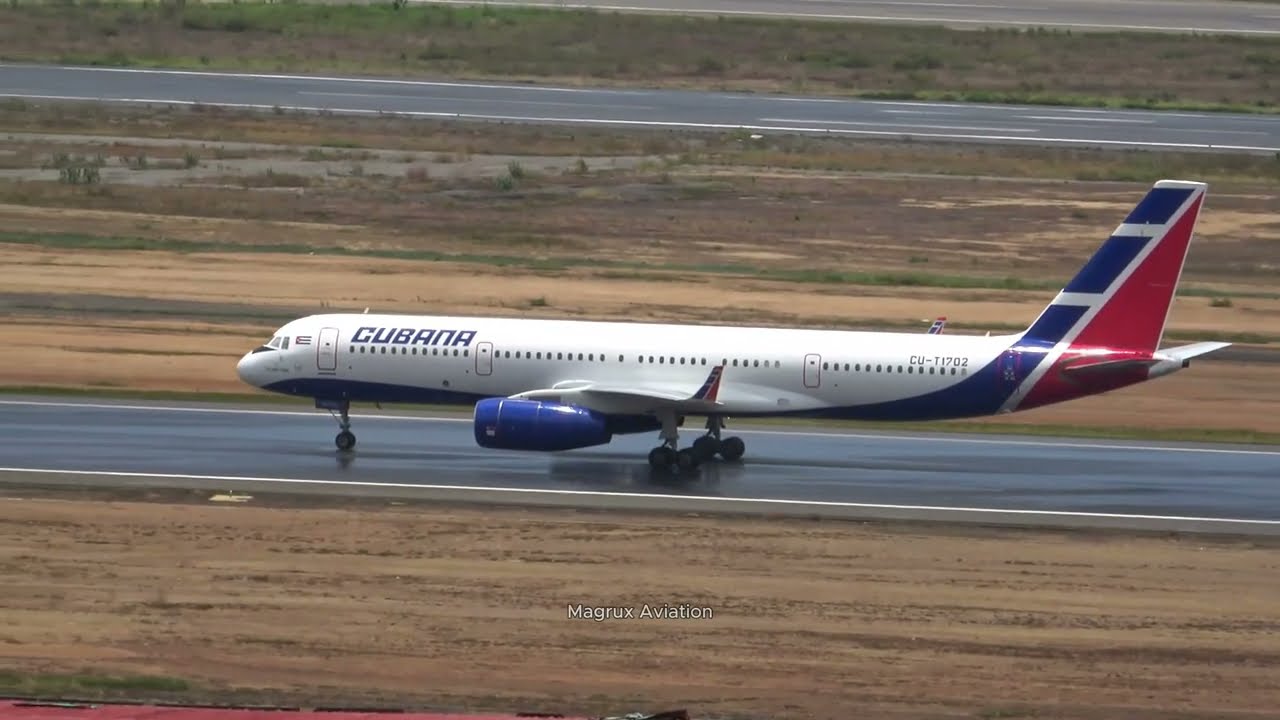 RARE TUPOLEV TU-204 LANDING in Caracas, Venezuela | Cubana de Aviacion | 2024