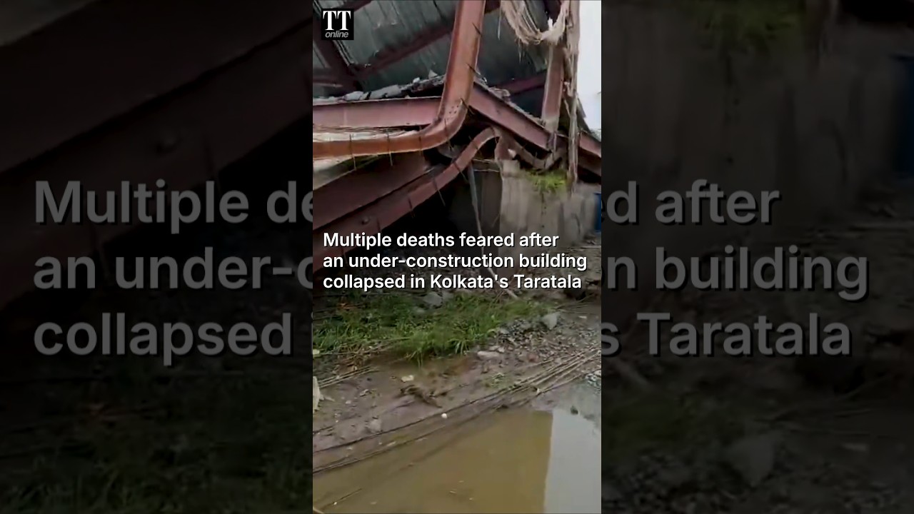 Under-construction Building Collapses in Kolkata, Several Trapped, Multiple Deaths Feared #kolkata