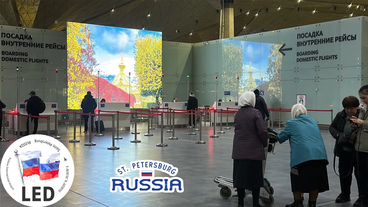 ✈️ 4K UHD Pulkovo Airport (LED) Saint Petersburg | Walkthrough of Check-In, Departures & Arrivals! 🛄
