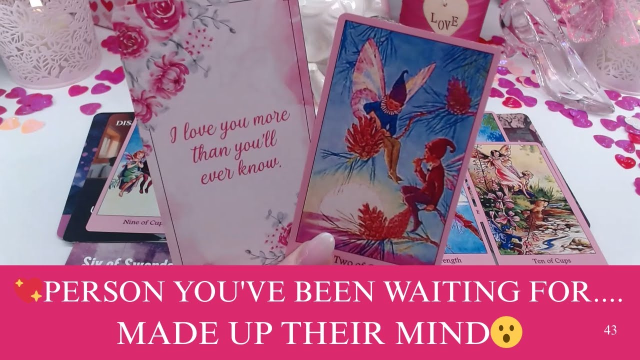 💖PERSON YOU'VE BEEN WAITING FOR....MADE UP THEIR MIND😮TRUE FEELINGS REVEALED🪄💖 COLLECTIVE LOVE TAROT