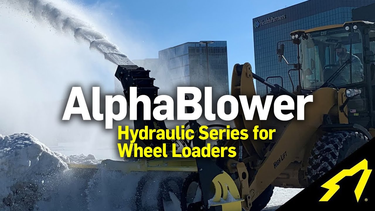 SnowWolf AlphaBlower Hydraulic Snowblower for Wheel Loaders