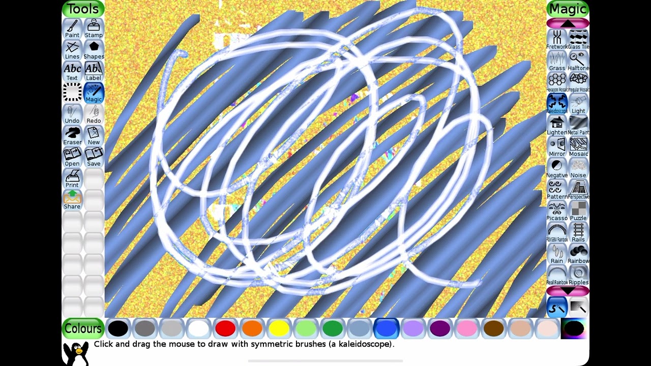 Tux Paint iOS Multi Rendering (From Zoom to Blinds)