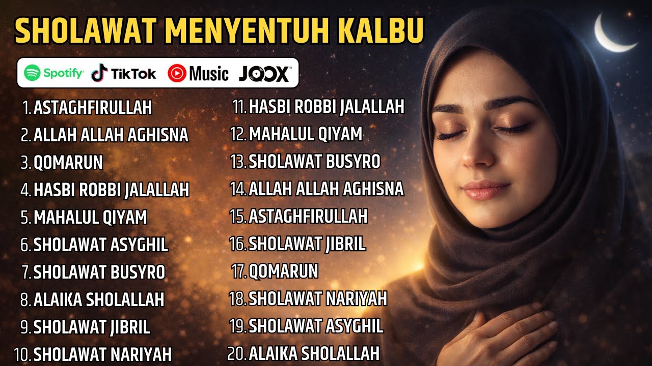 1 JAM SHOLAWAT PENENANG HATI UNTUK GELISAH & STRESS | SHOLAWAT MENYENTUH HATI TERBARU 2026