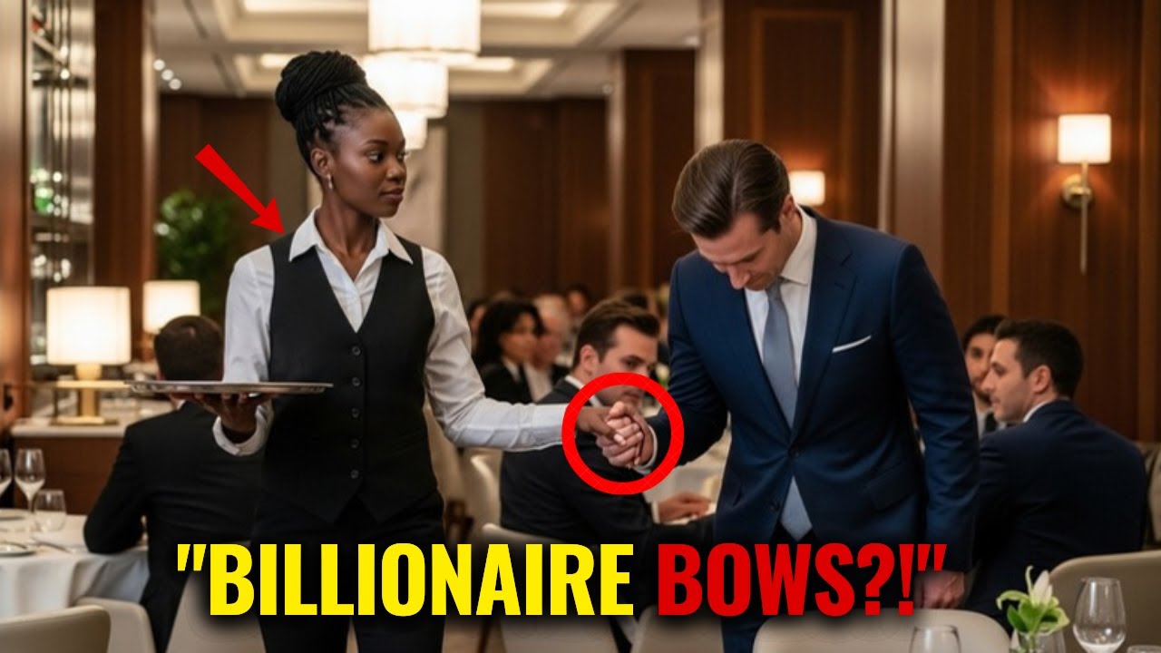 Why Did the Billionaire Bow to a Black Waitress Mid Restaurant
