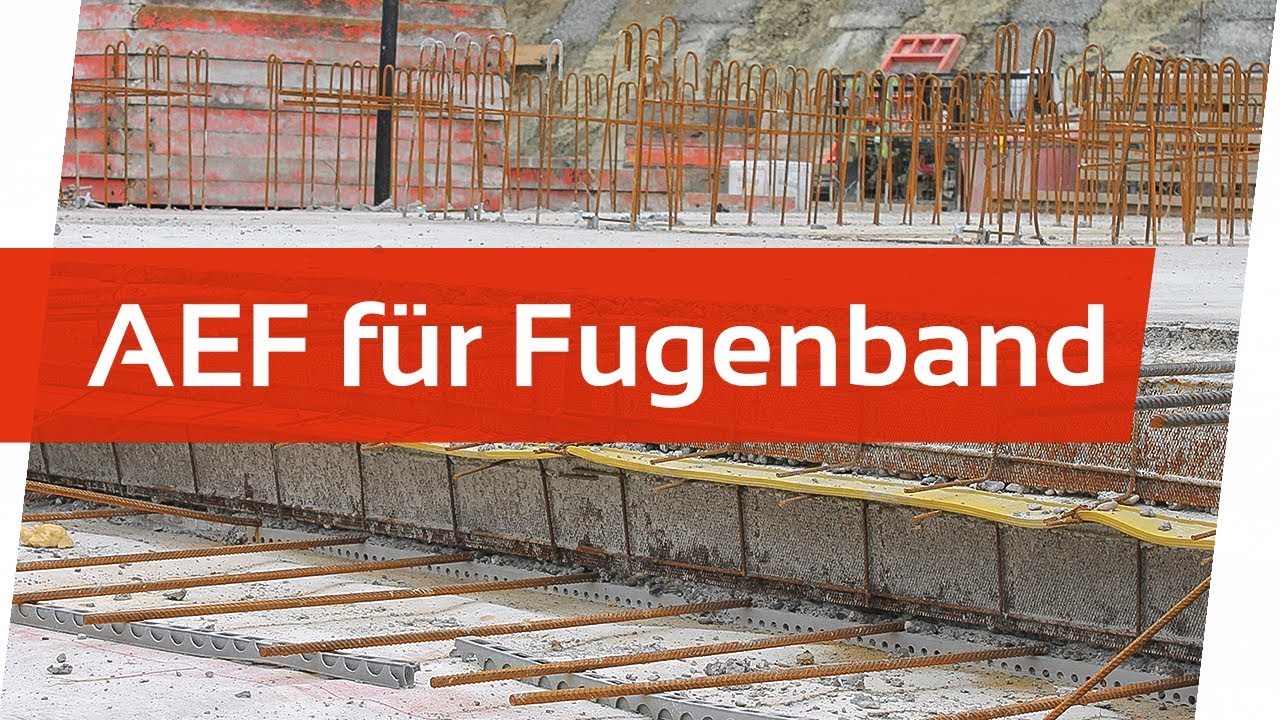 AEF f&uuml;r Fugenband | Einfaches Etappenschalen mit Fugenband
