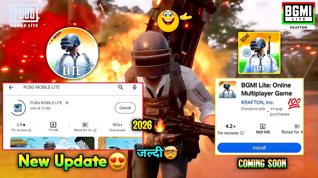 😱Pubg Lite New Update😍Bgmi Lite India Update 2026 | Pubg/Bgmi Lite Comeback😳 Update 2026 🔥