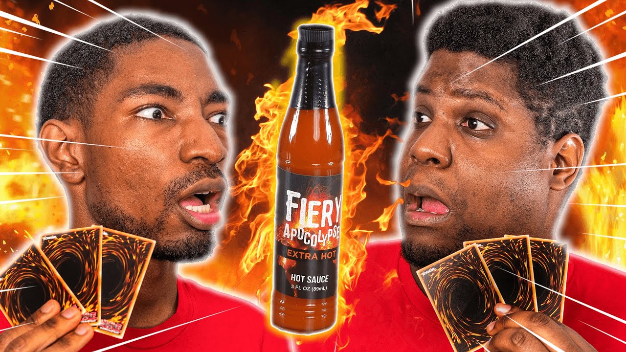 Yu-Gi-Oh HOT SAUCE Duel! 🔥You Eat if You Take Damage!