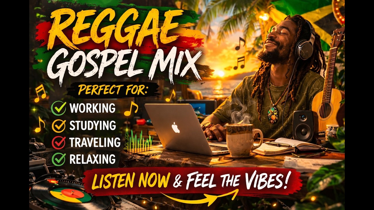 Reggae Gospel Mix 🌿 | Peaceful Reggae Music to Work, Study, Travel & Relax