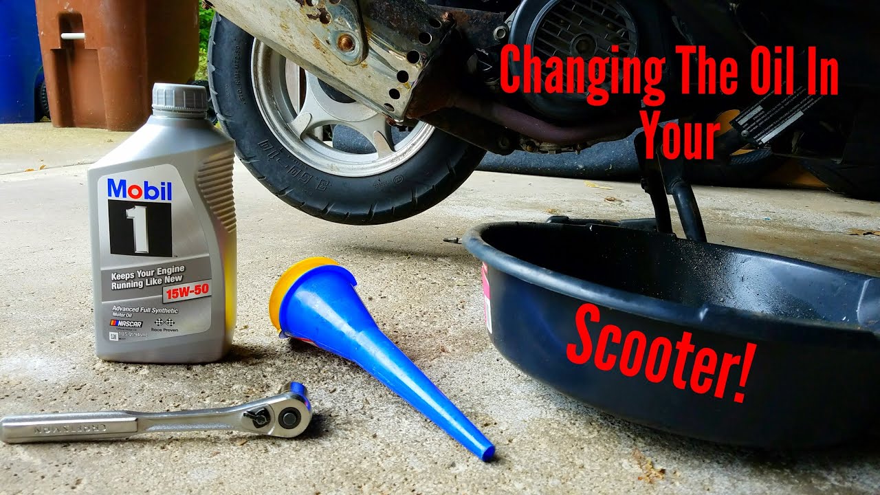 Scooter Oil Change - How To Change The Oil in Your Scooter - 50cc and 150cc Scooters