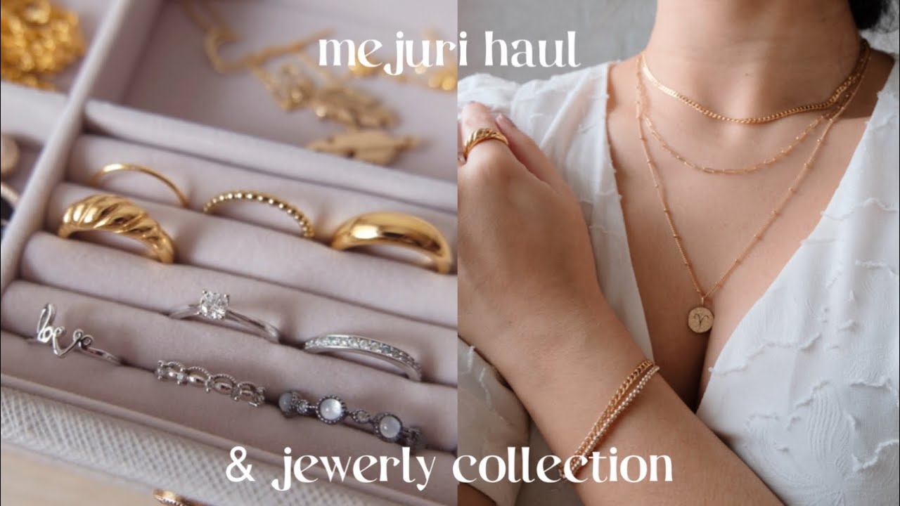 MEJURI JEWELRY HAUL! & my jewelry collection, everyday jewelry, Stackers jewelry storage box ✨💍