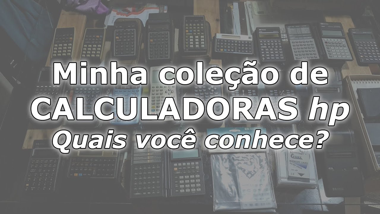 Coleção de calculadoras antigas hp científicas,  algumas financeiras e outros itens relacionados