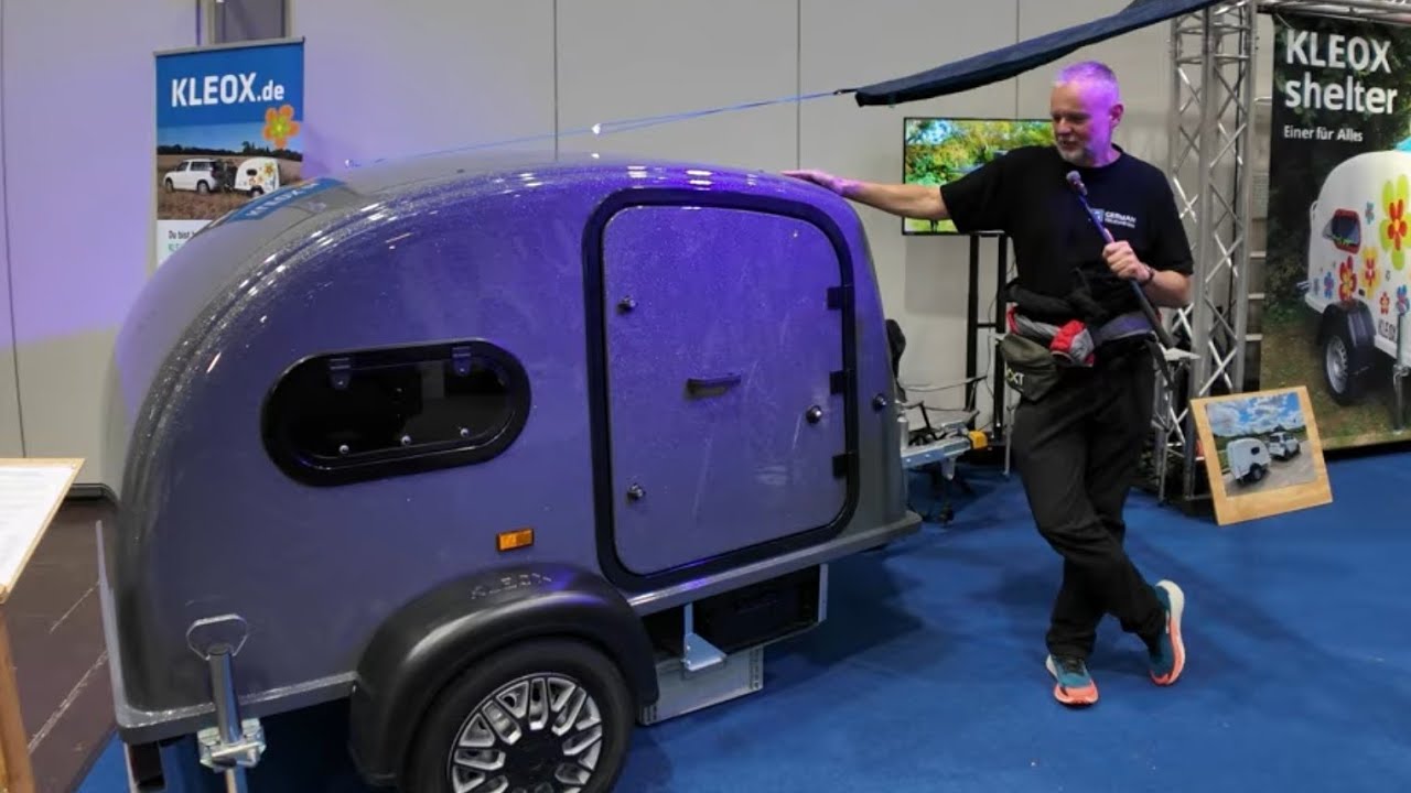 KLEOX MINI Monocock Camper! Made in Germany! 😁 Kleinster Wohnwagen Deutschlands für 2 Personen