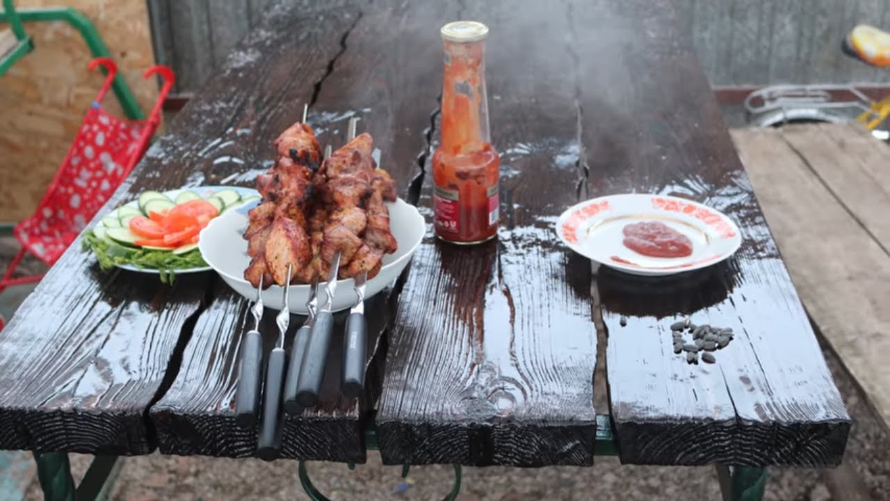 Стол из металла и дерева своими руками.