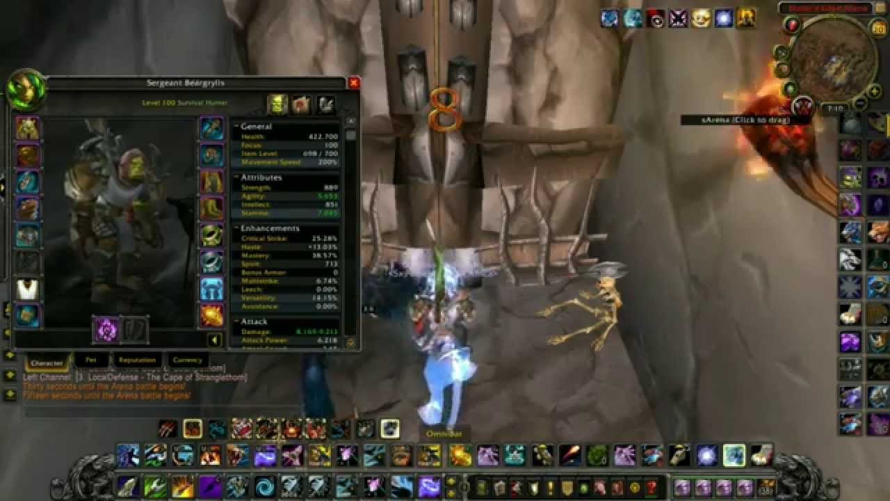 WoW WoD 6.2 Survival Hunter Pvp