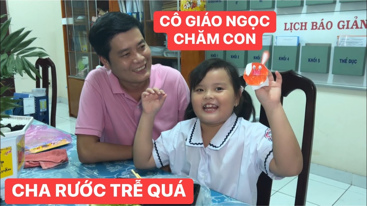 Khương Dừa rước Trà Sữa mà đi trễ quá, cũng nhờ có cô giáo Ngọc chăm sóc dùm con gái rượu