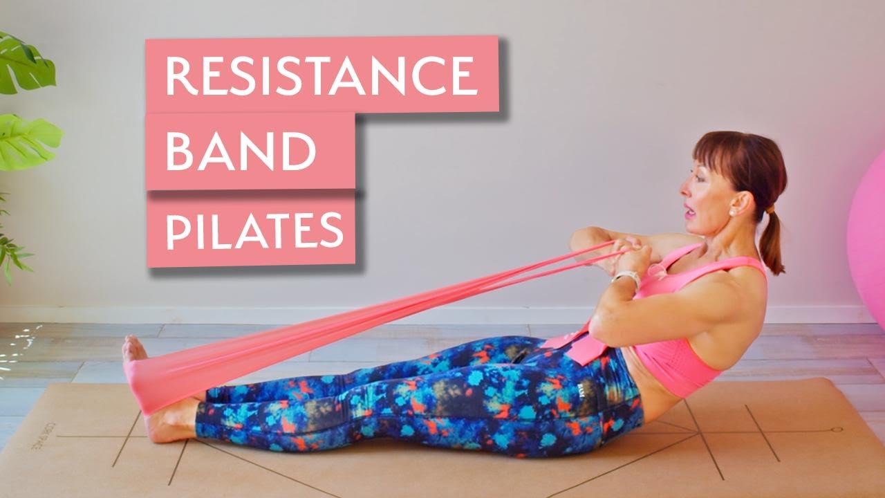 FULL BODY RESISTANCE BAND PILATES WORKOUT | 15 MIN