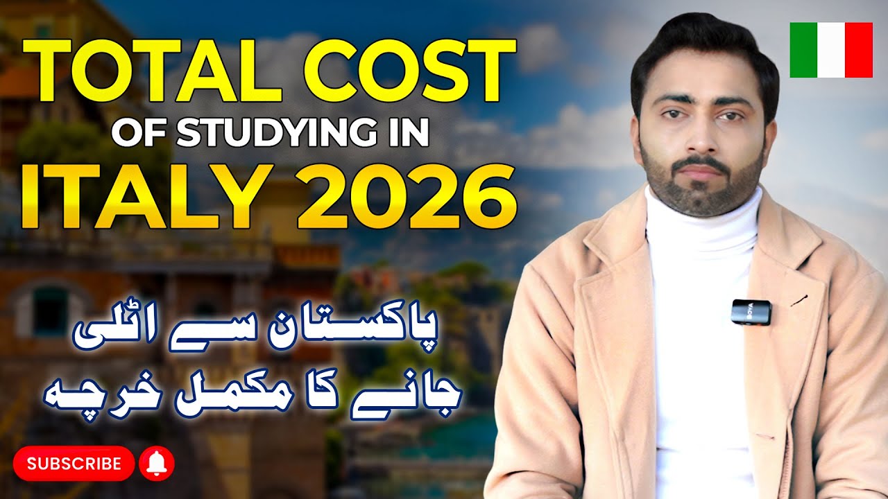 Total Cost of Studying in Italy 2026 🇮🇹 | Complete Expenses for Pakistani Students