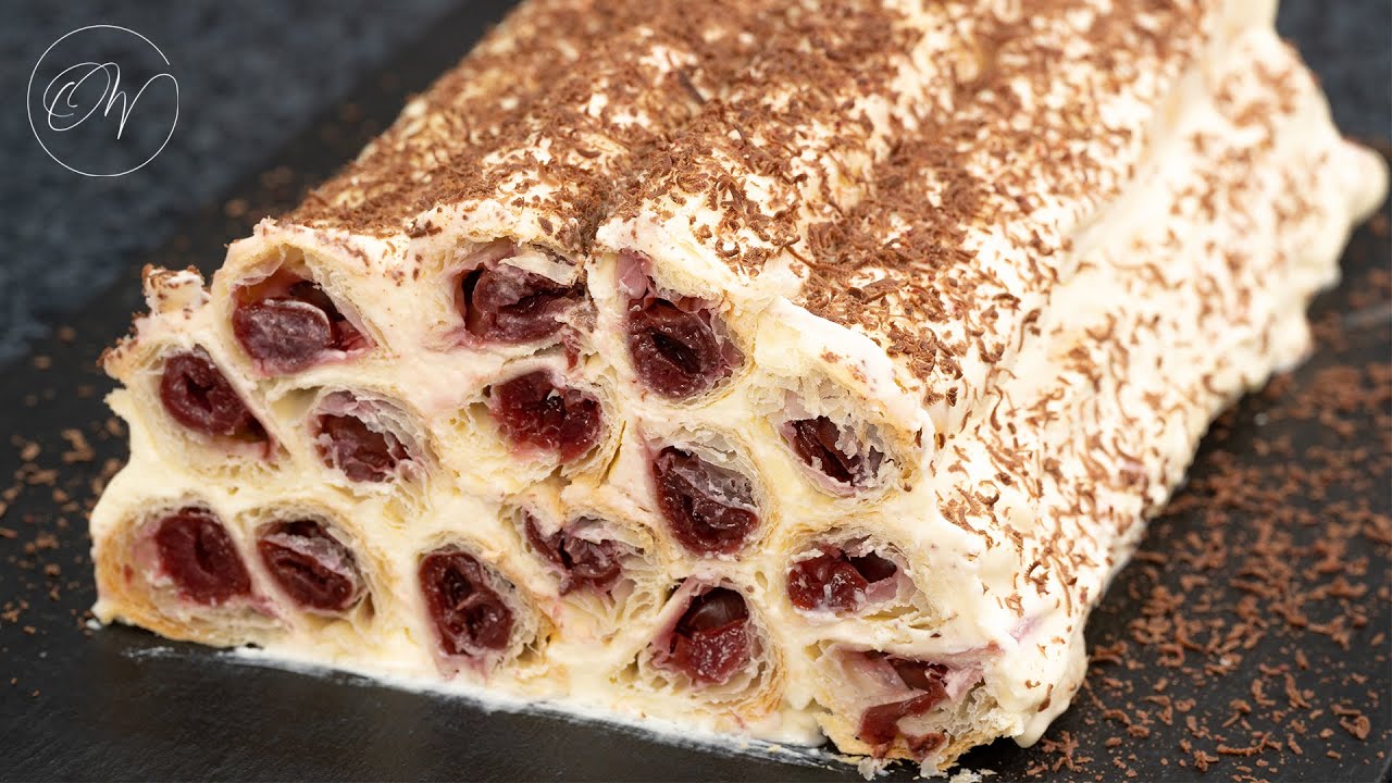 Blätterteig Kirschtorte | Pyramide | Hüttentorte | cherry pyramid cake - Olga.Wallner