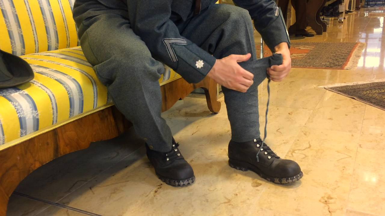 Grenzwächter Wadenbinden wickeln