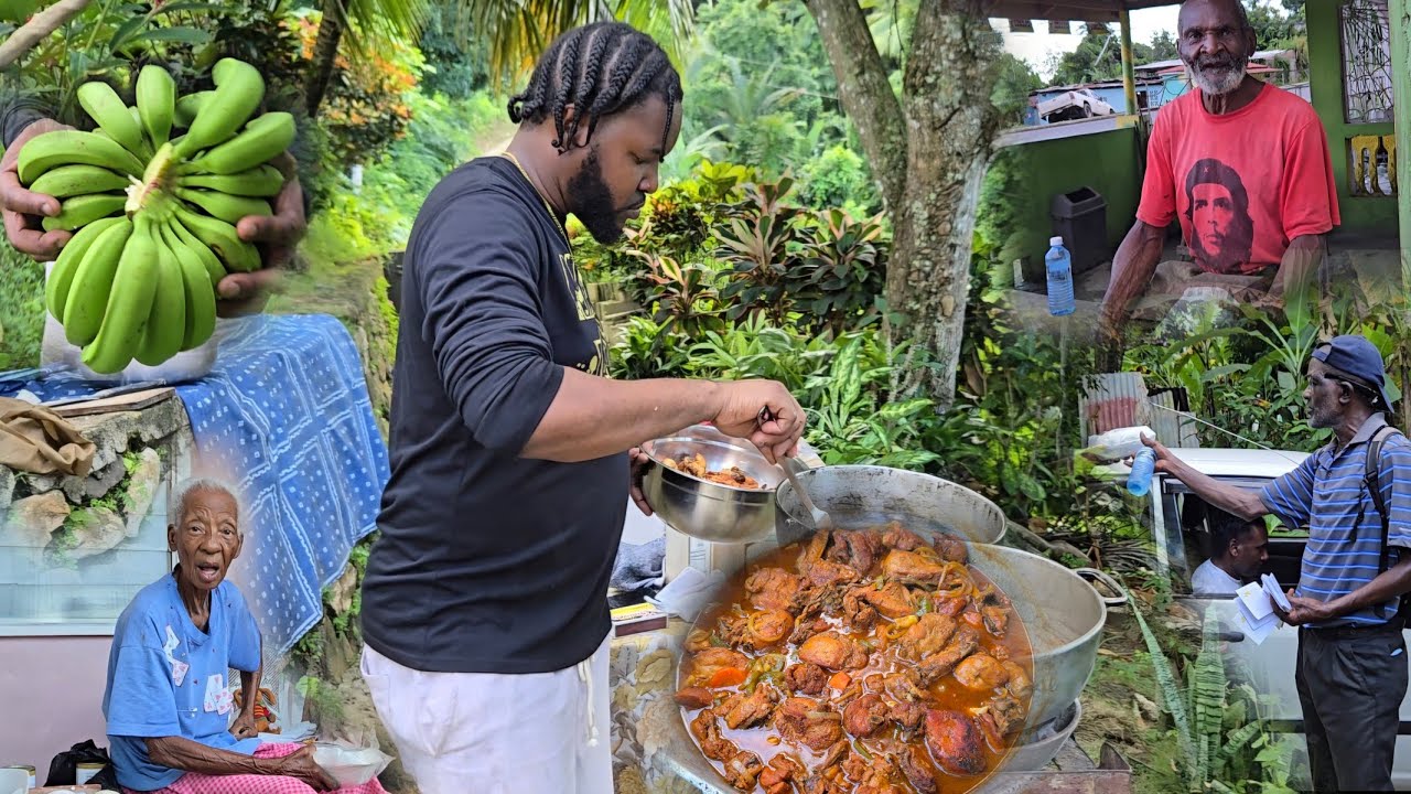 Jamaican Fricassee Chicken With Vegetable Bulgur Rice | Real Authentic Cooking For The Elderly Epic