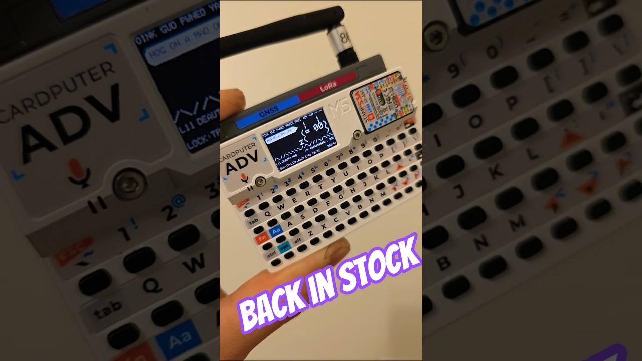 Карточные конденсаторы ADV и LORA снова в наличии на m5stack.com #m5stack #esp32