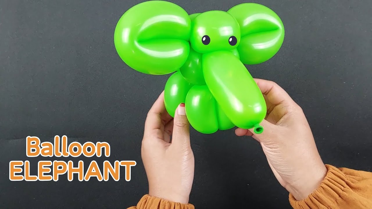 How to make balloon elephant. how to make balloon animals. balloon animals for beginners.