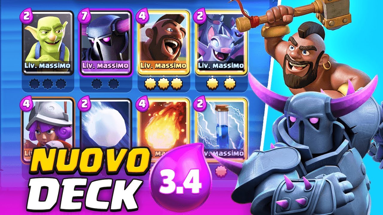 NUOVO Deck 3.4 DOMATORE e PEKKA + 3 Incantesimi! Clash Royale ITA!