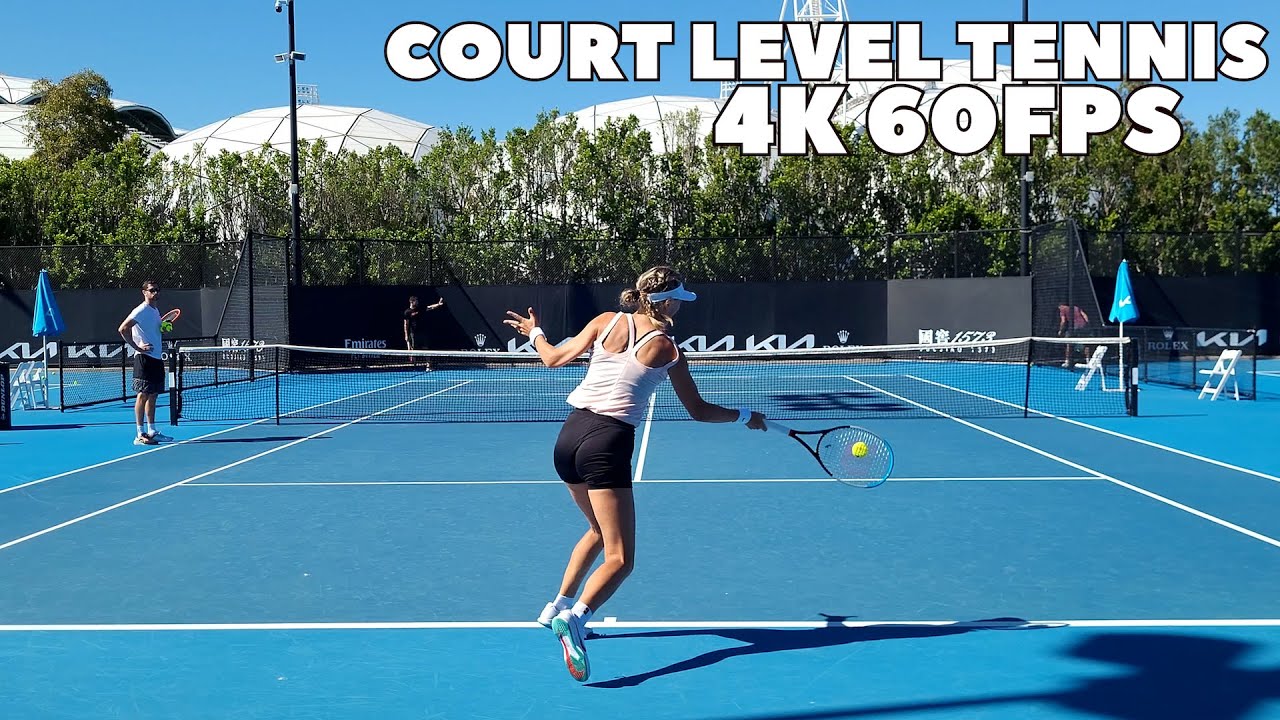 Victoria Azarenka Court Level Practice 2022 | Groundstrokes, Serves & Pointplay (4K 60FPS)