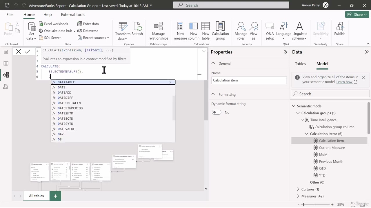 [9-New features] Microsoft Power BI bootcamp #1 Calculation Groups October 2023