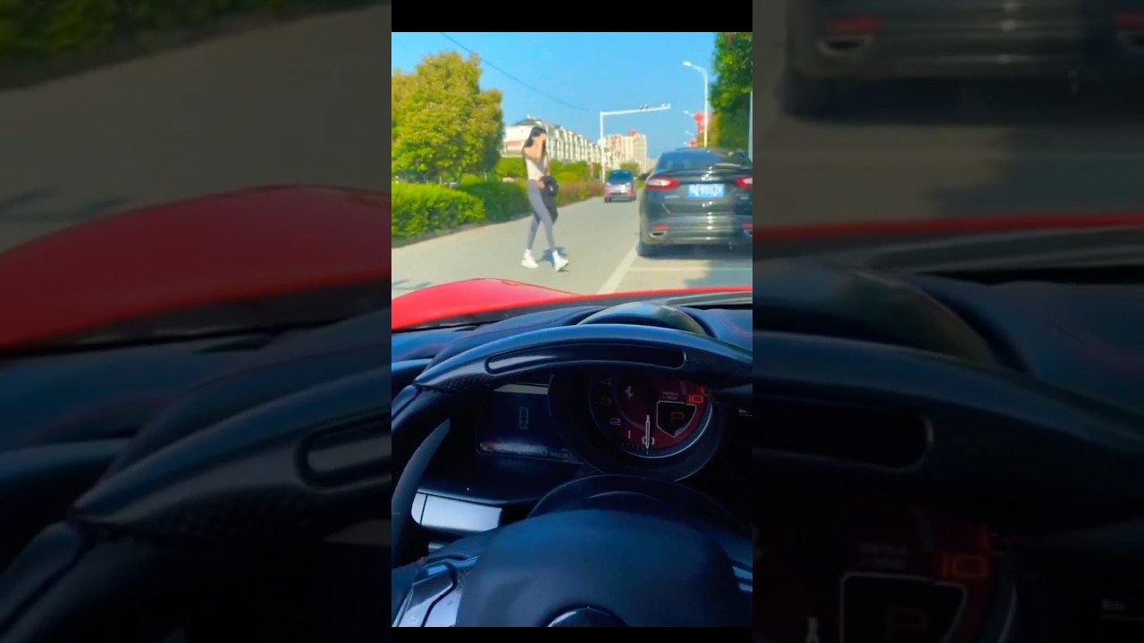 girlfriend meet boyfriend on car 👧💯 #girl #beautiful #girlfriend #boyfriend #shortsvideo