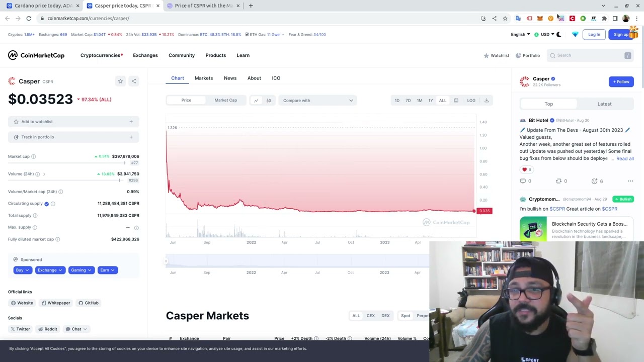 💥 CASPER (CSPR) OU ADA  - 💰🚀🔥