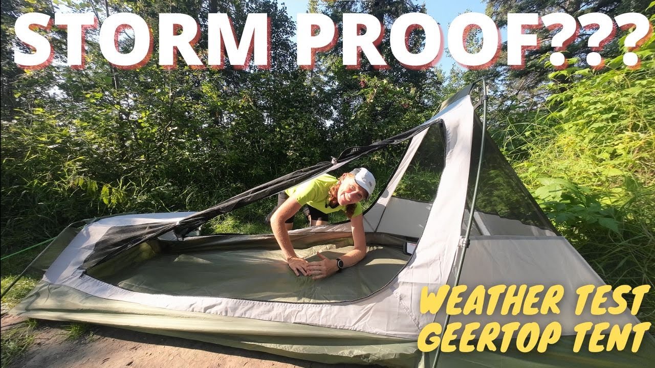 WILL IT LEAK? |  GEERTOP ONE-PERSON BIVY TENT WEATHER TEST | Summer storms | Overnight Camping Trip
