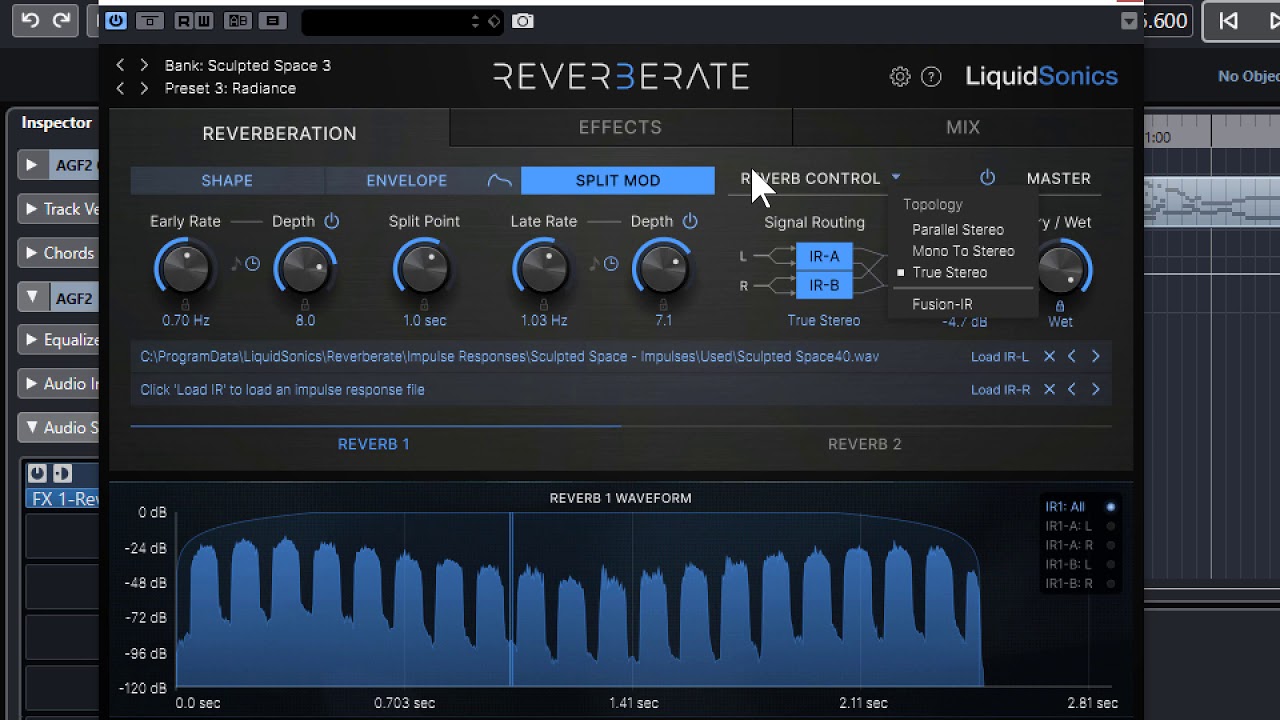 Quick Ambient Guitar Tutorial 2-  Using LiquidSonics Reverberate 3