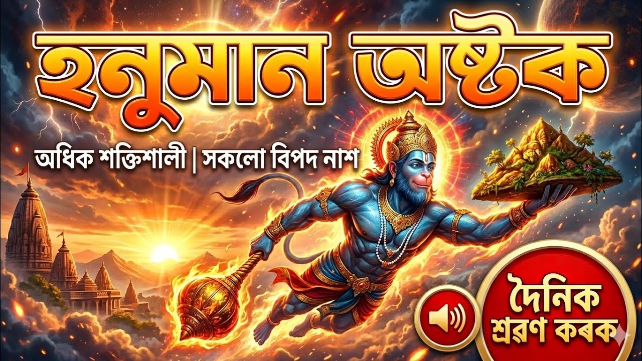 হনুমান অষ্টক | দৈনিক শ্ৰৱণ কৰক | Hanuman Ashtak in Assamese