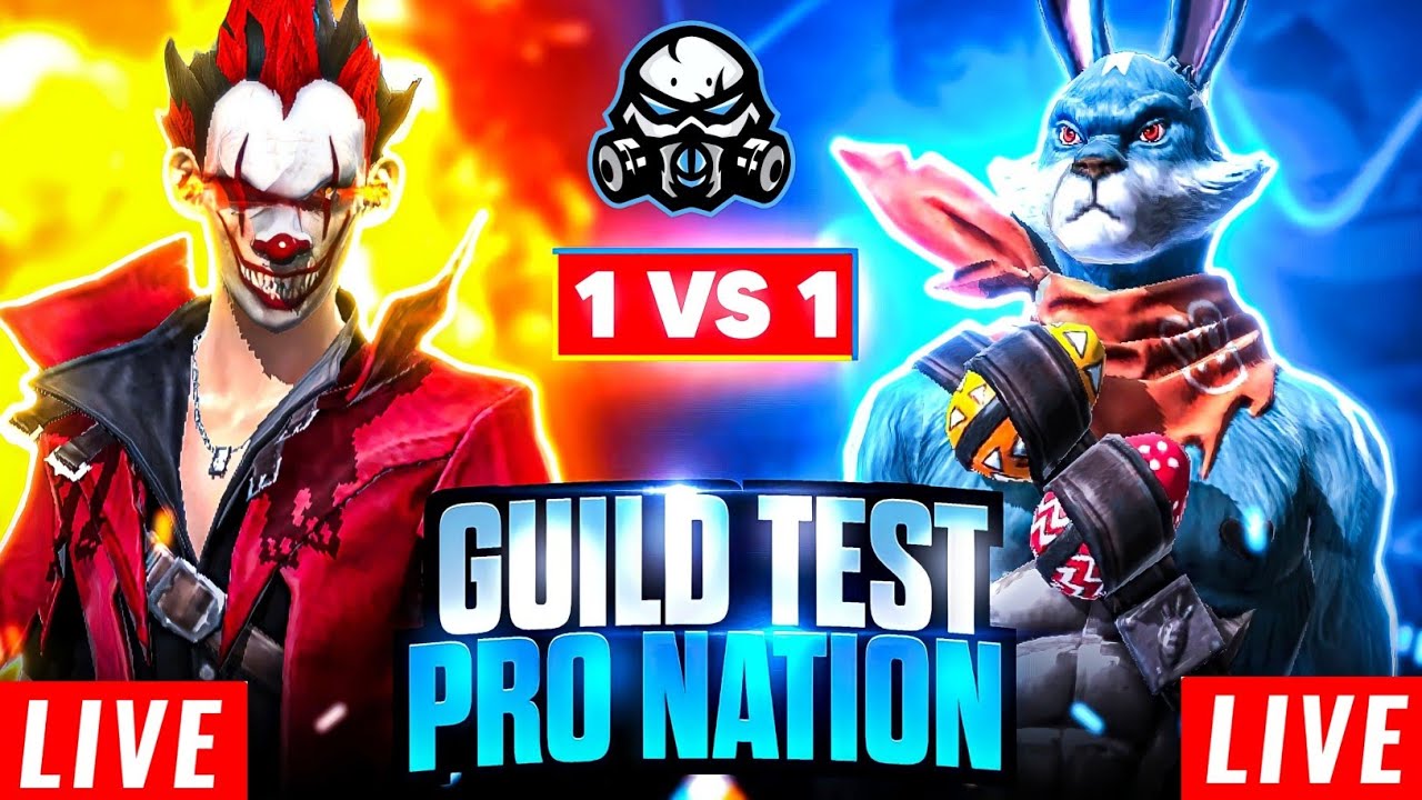 PN HARSH LIVE 🔥 GUILD TEST IS ON 💥 1 vs 1 WITH ME ❤ #PRONATION #FREEFIRELIVE​​ #GARENAFREEFIRE