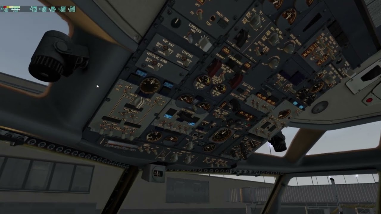 Learning to fly the Flyjsim 737 200 with the CIVA INS. like the old times