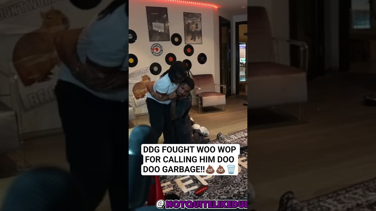DDG FOUGHT WOO WOP FOR CALLING HIM DOO DOO GARBAGE 💩💩🗑 #ddg #woowop #dubfamily #solluminati #shorts