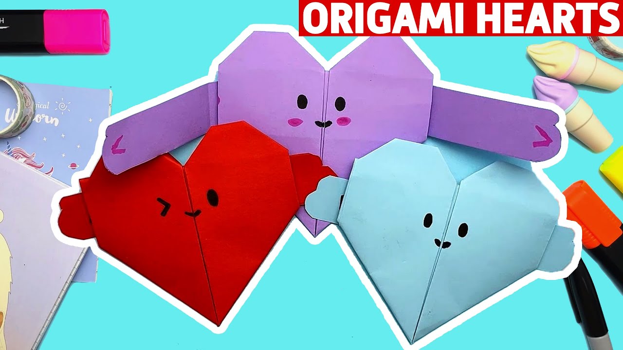 DIY Origami Paper Secret Heart | Cute Hearts PAPER CRAFTS | Yulka Art Origami Сrafts