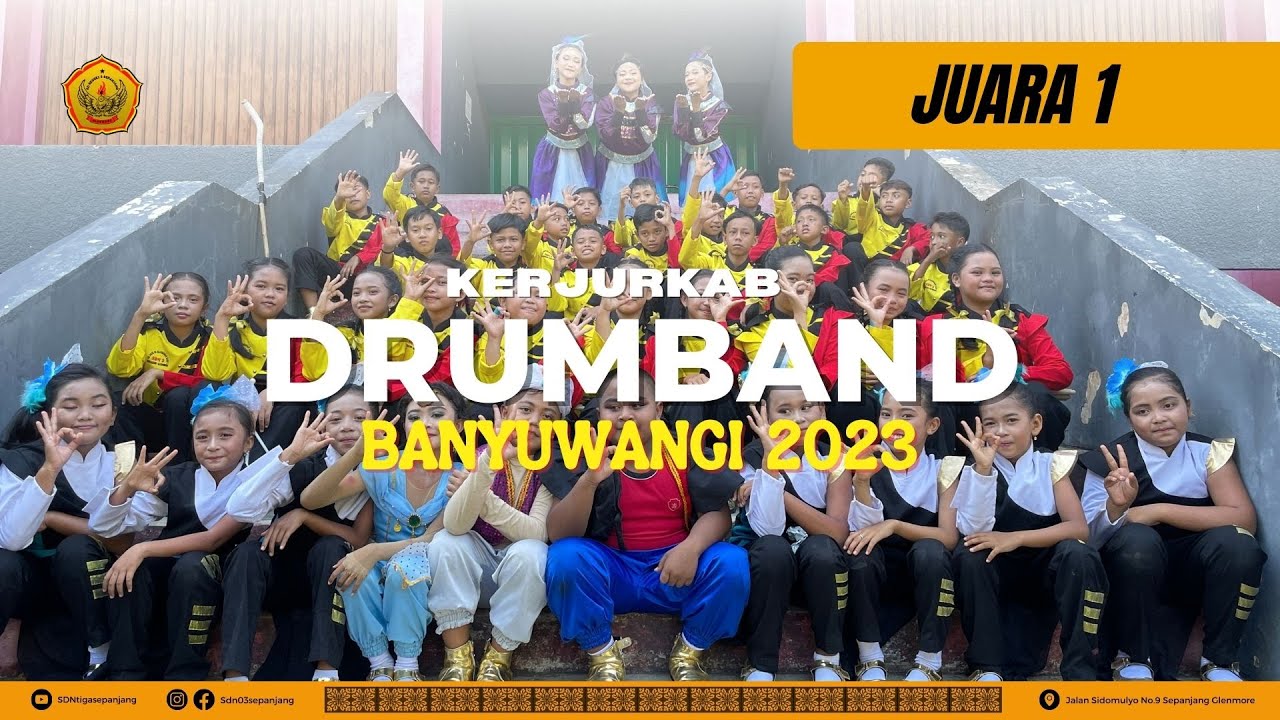 JUARA 1 KERJUKAB DRUMBAND BANYUWANGI 2023 | THE VOICE OF BLAMBANGAN BAND OFFICIAL VIDEO