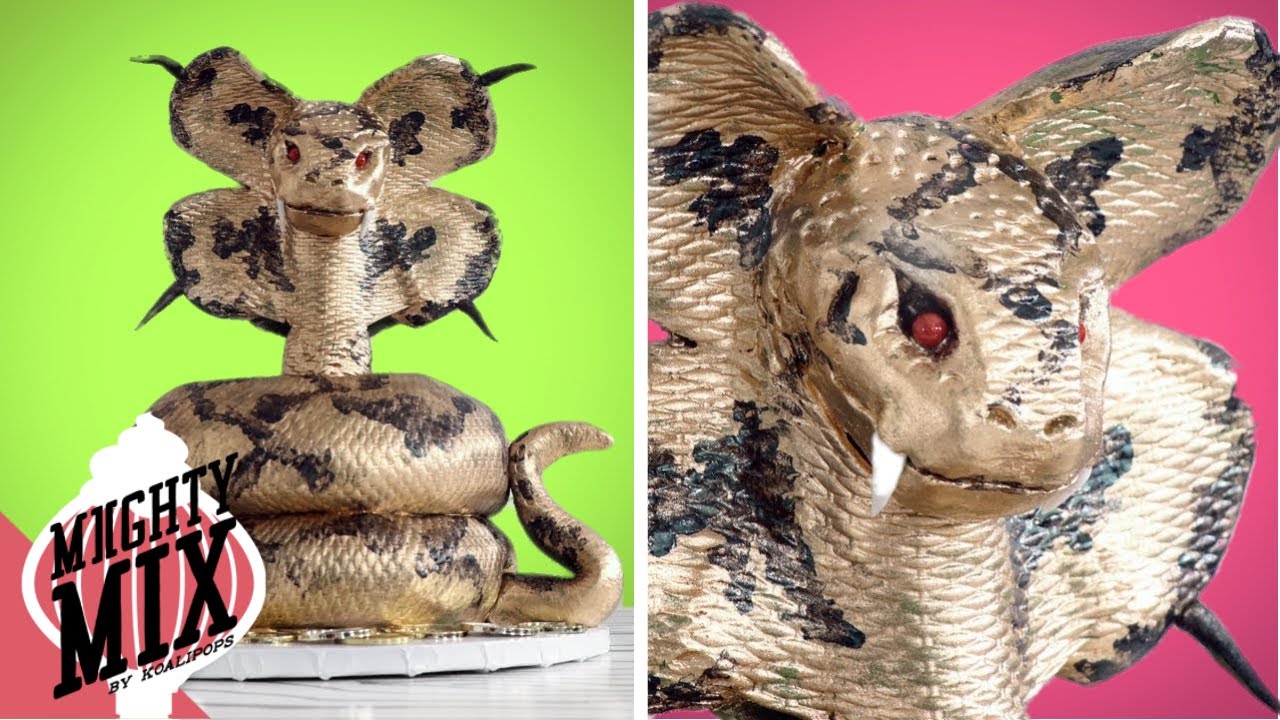 REALISTIC Golden Snake Cake! 🐍 Animal Cake Art | MiightyMix