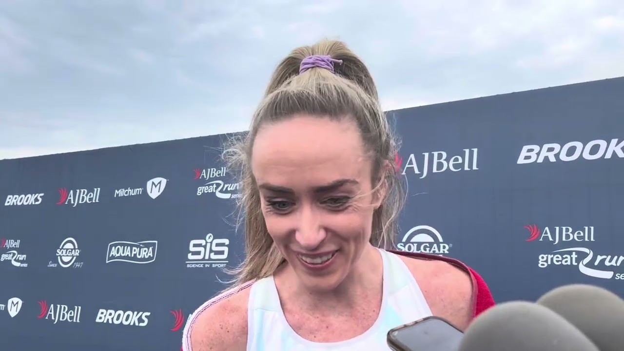 Eilish McColgan interview after finishing third at the Great North Run 