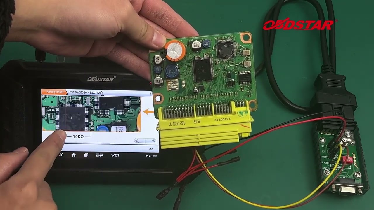 OBDSTAR P50 Reset TOYOTA 89170 0E080 AIRBAG on Bench obdii365