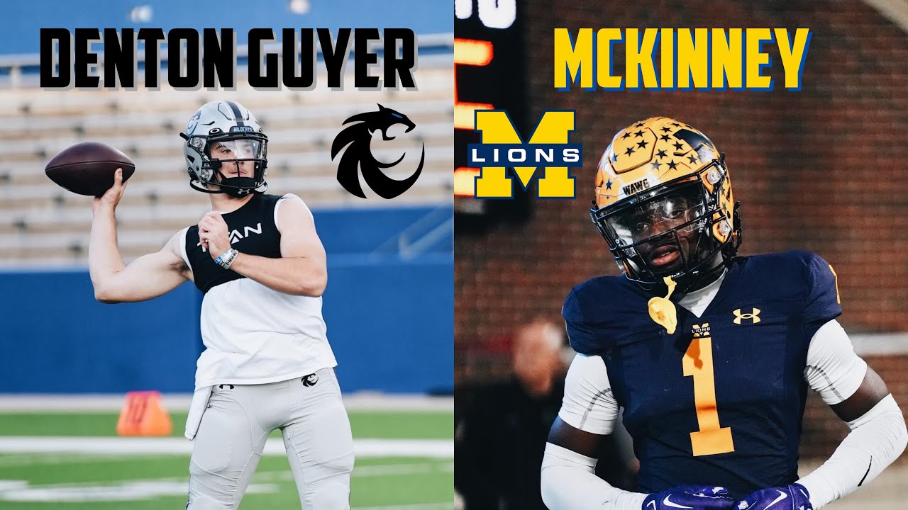 DENTON GUYER IS NOT MESSING AROUND 🔥🔥 Denton Guyer vs McKinney | Texas High School Football