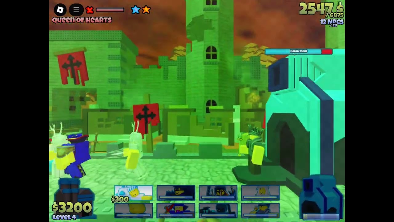 Queen of hearts 2 star tumore mode(THE BATTLE BRICKS)
