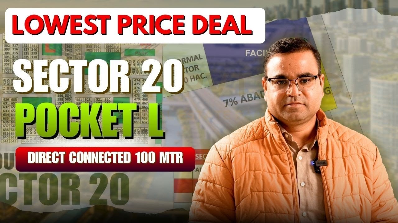 Sector 20 YEIDA | Pocket L | 100m Road Facing Plot | Lowest Price Deal | SKD Proworld