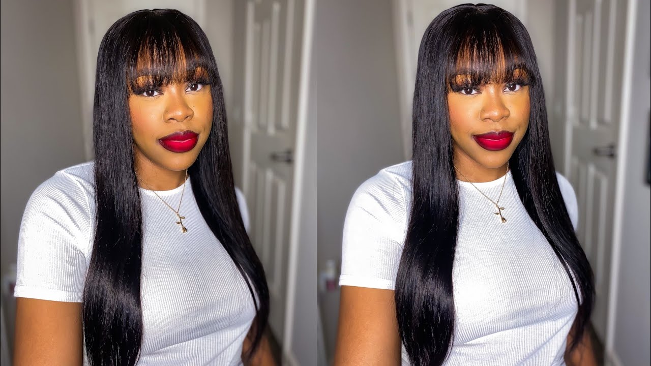 THE BEST QUALITY HUMAN HAIR WIG WITH FRINGE BANGS ft. BeautyForeverHair