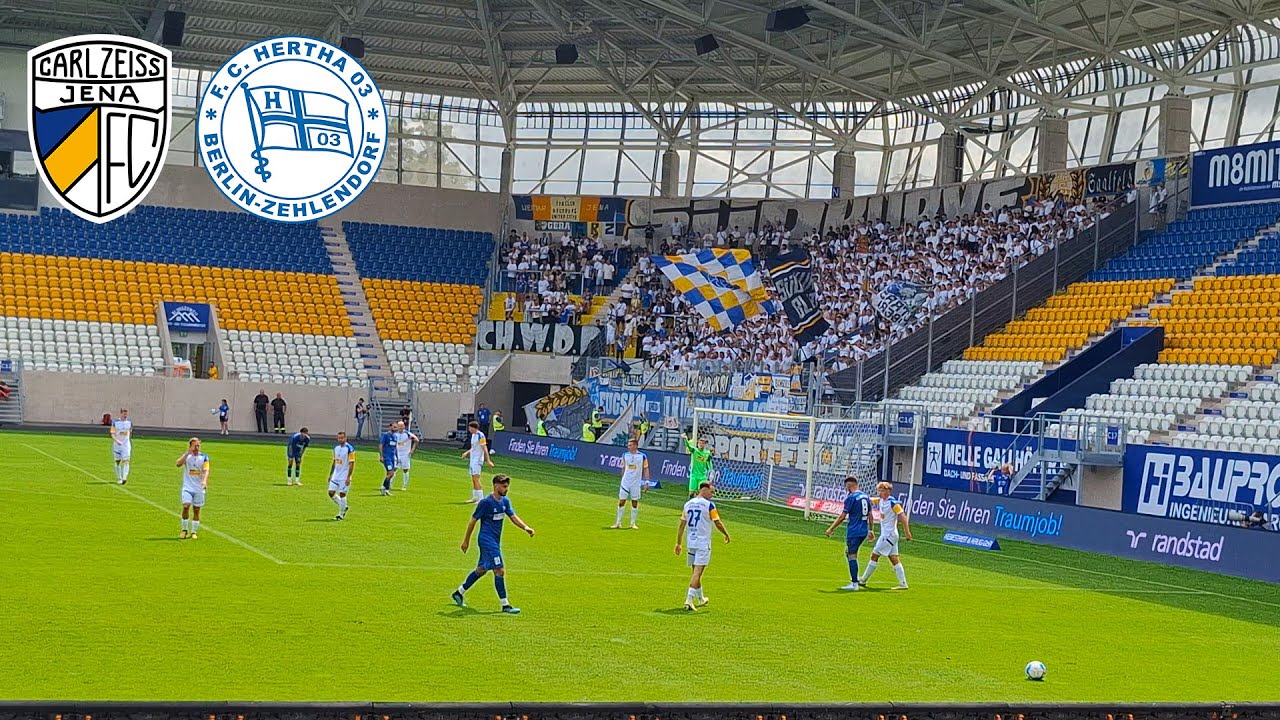 FC Carl Zeiss Jena vs Hertha Zehlendorf 6:2 &bull; Stadionatmosph&auml;re | Heimspiel-Auftakt 2024/25
